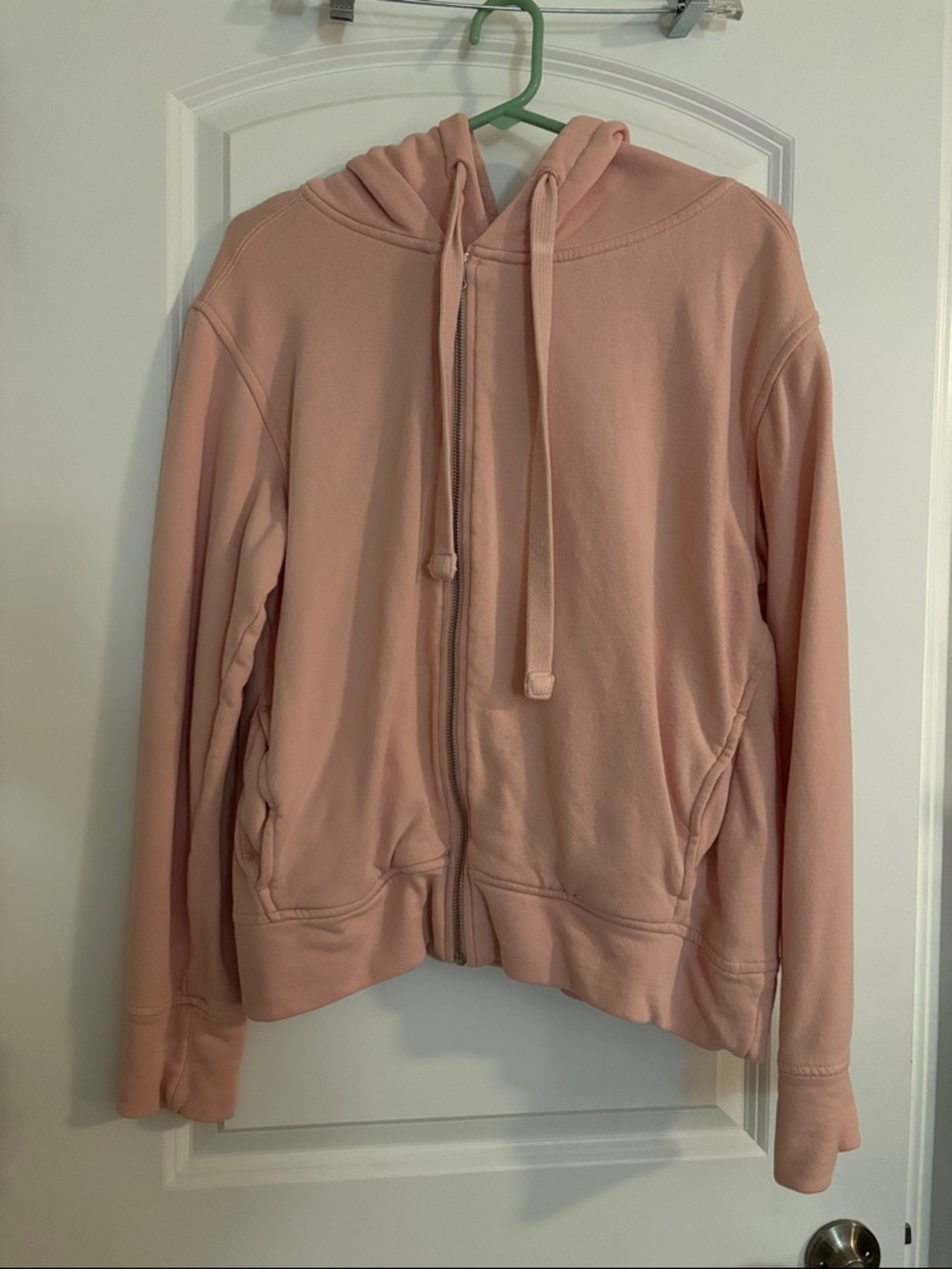 Zella Pink Full-Zip Hooded Sweatshirt
